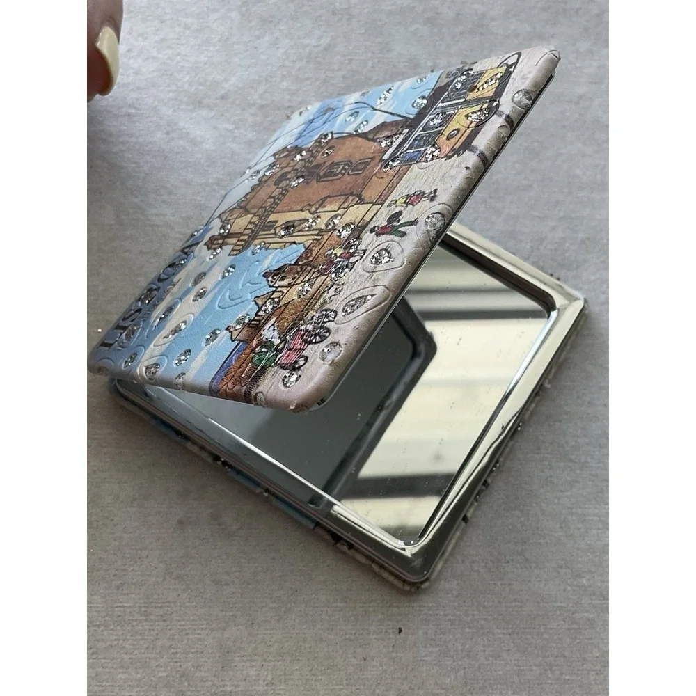 Decorative Compact Mirror Lisbon's Belém Tower Souviner